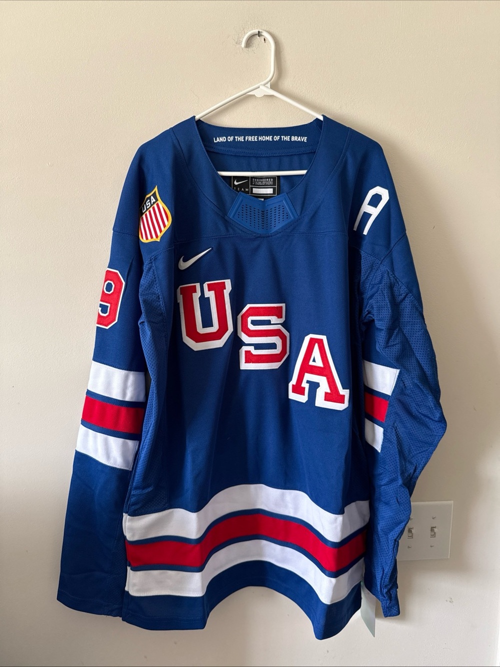 Men’s Nike Matthew Tkachuk #19 Team USA 2026 Winter Olympics Jersey Size XL RARE